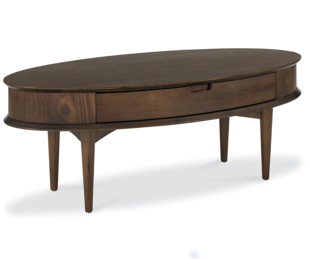 Bentley Designs Oslo Walnut Coffee Table With Drawer