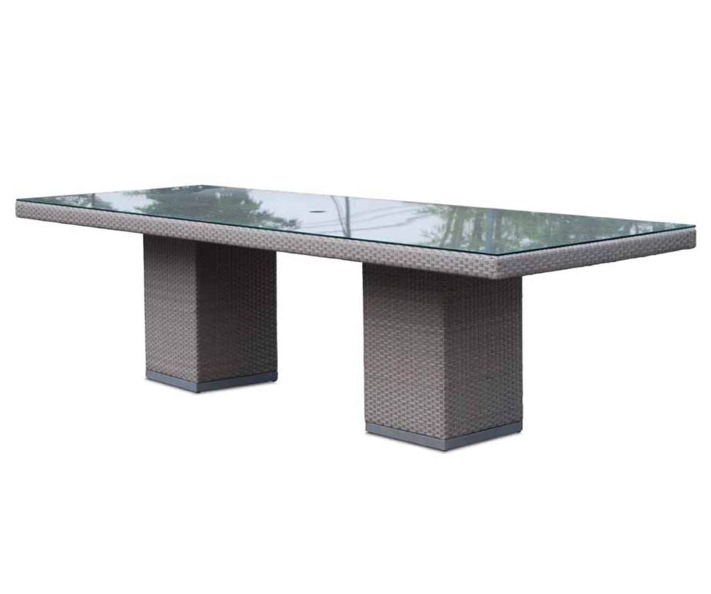 Skyline Design Pacific Silver Walnut 10 Seater Dining Table Only