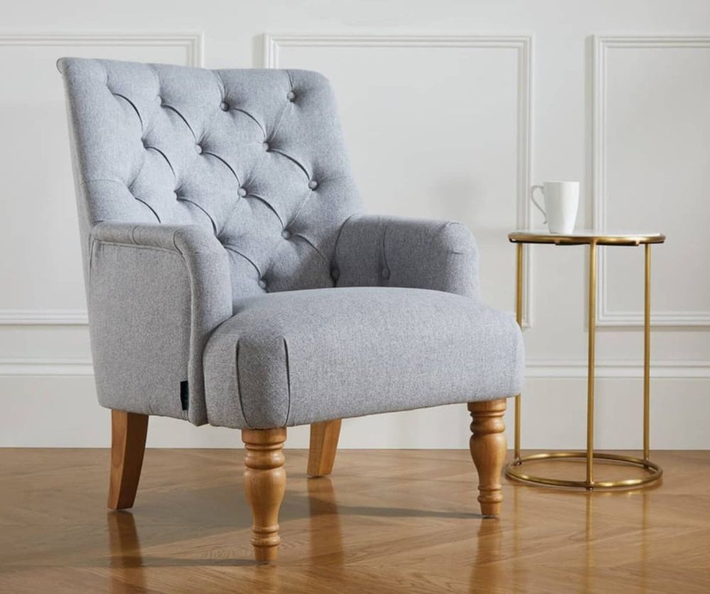 Birlea Furniture Padstow Grey Armchair