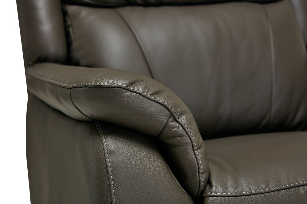 Palermo Grey Leather Lift and Rise Recliner Armchair