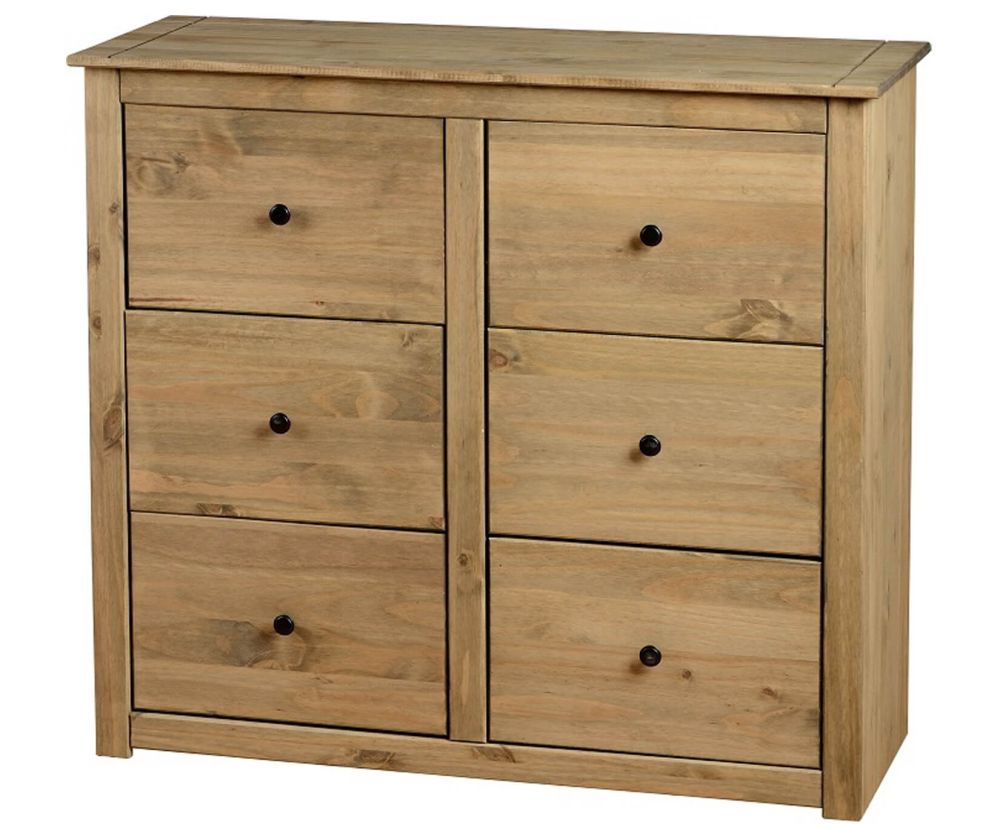 Seconique Panama Solid Pine 6 Drawer Chest