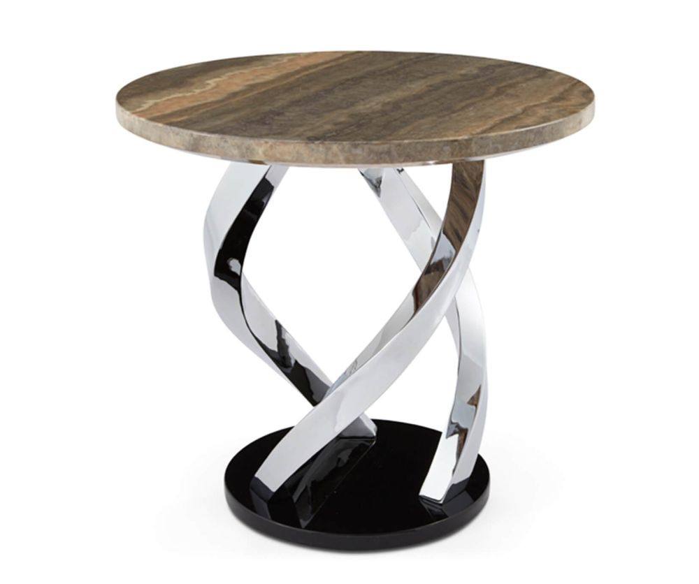 Serene Furnishings Pandora Marble Top Lamp Table