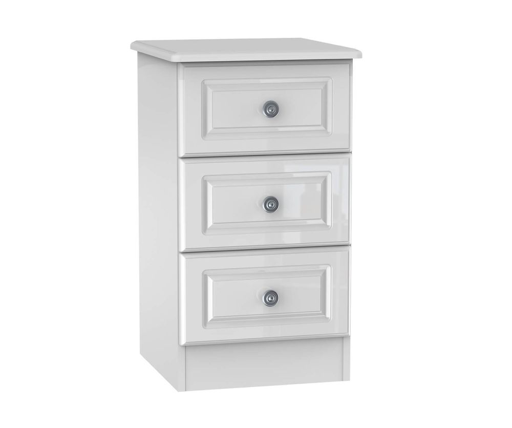 Welcome Furniture Pembroke White 3 Drawer Locker
