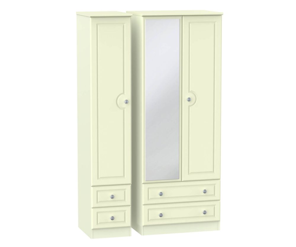 Welcome Furniture Pembroke Tall Triple Drawer Mirror with Single 2 Drawer Wardrobe
