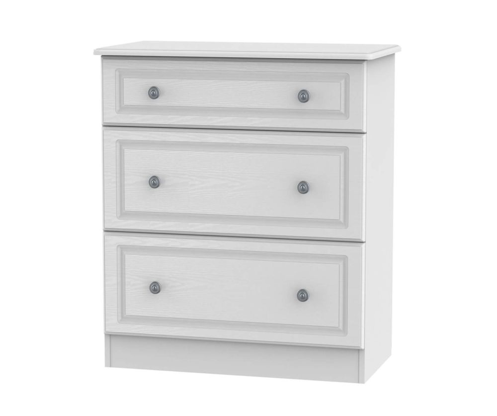 Welcome Furniture Pembroke White 3 Drawer Deep Chest