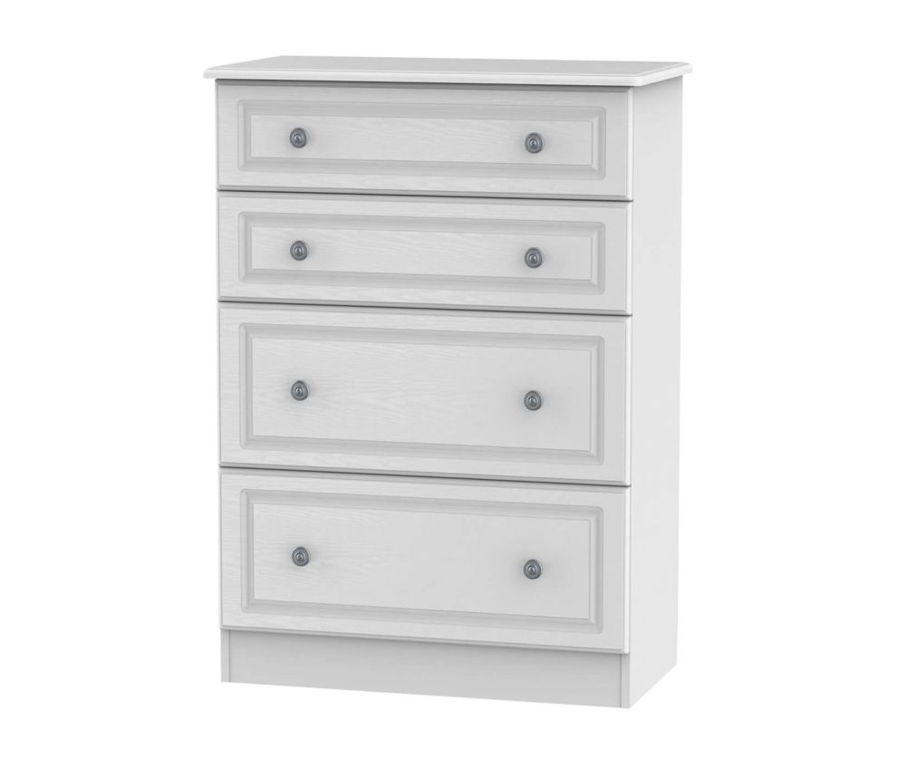 Welcome Furniture Pembroke White 4 Drawer Deep Chest