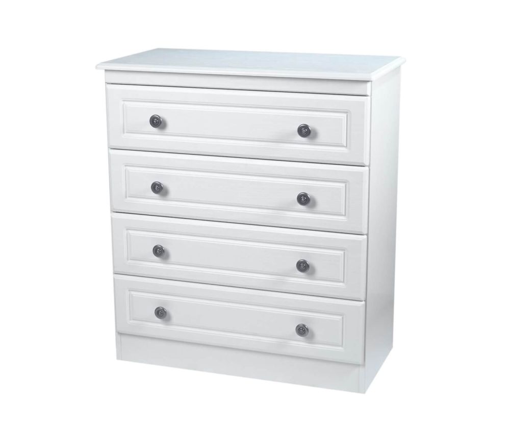 Welcome Furniture Pembroke White 4 Drawer Chest