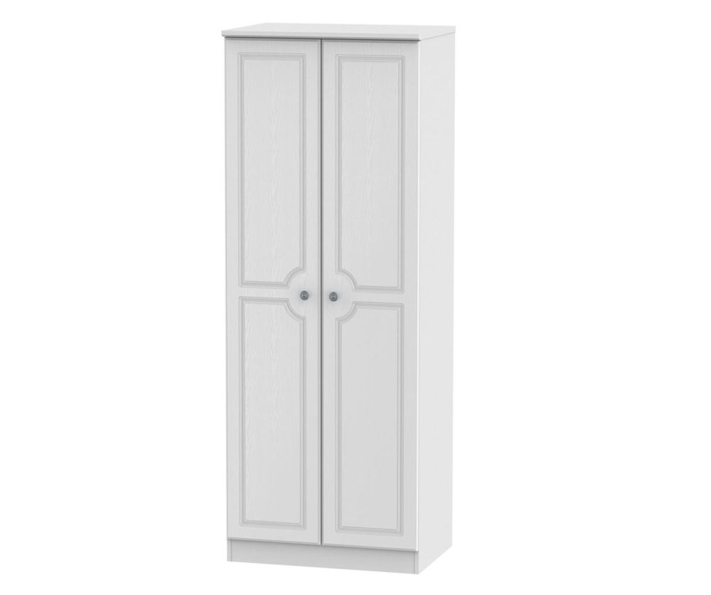Welcome Furniture Pembroke White Tall 2ft6in Wardrobe