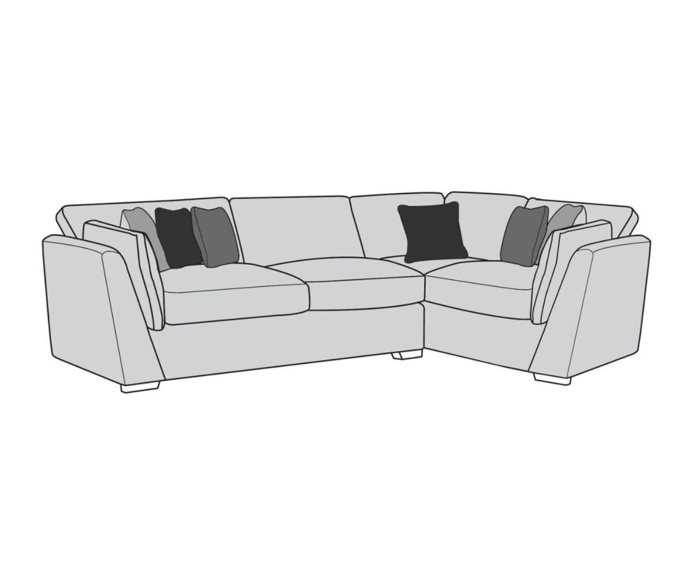 Buoyant Upholstery Phoenix Fabric Corner Sofa (LH2,COR,RH1)