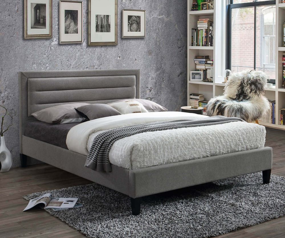 Limelight Picasso Grey Fabric Bed Frame
