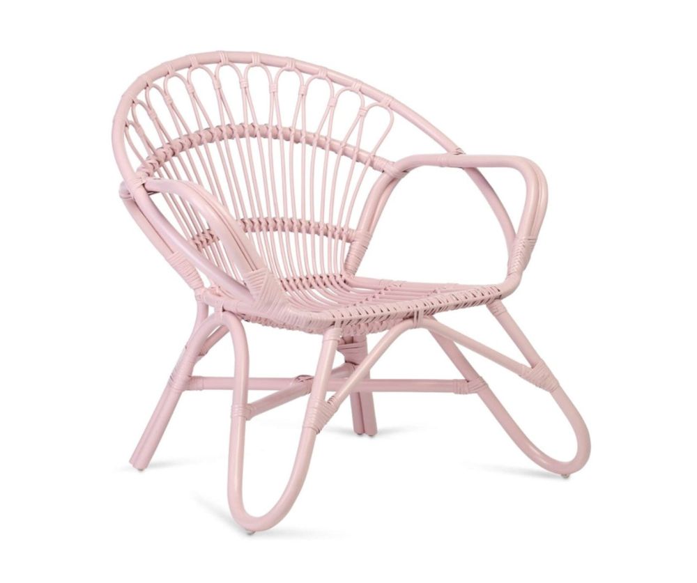 Desser Nordic Pink Rattan Chair