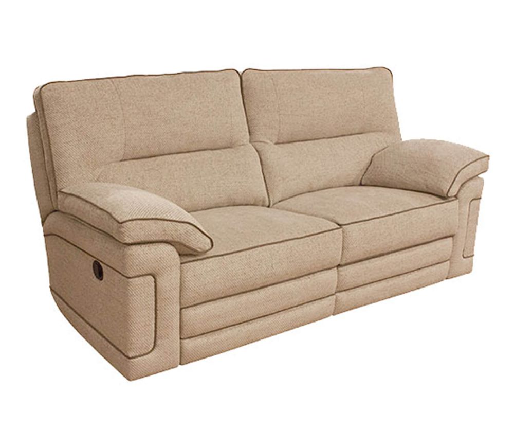 Buoyant Upholstery Plaza Fabric Recliner 3 Seater Sofa