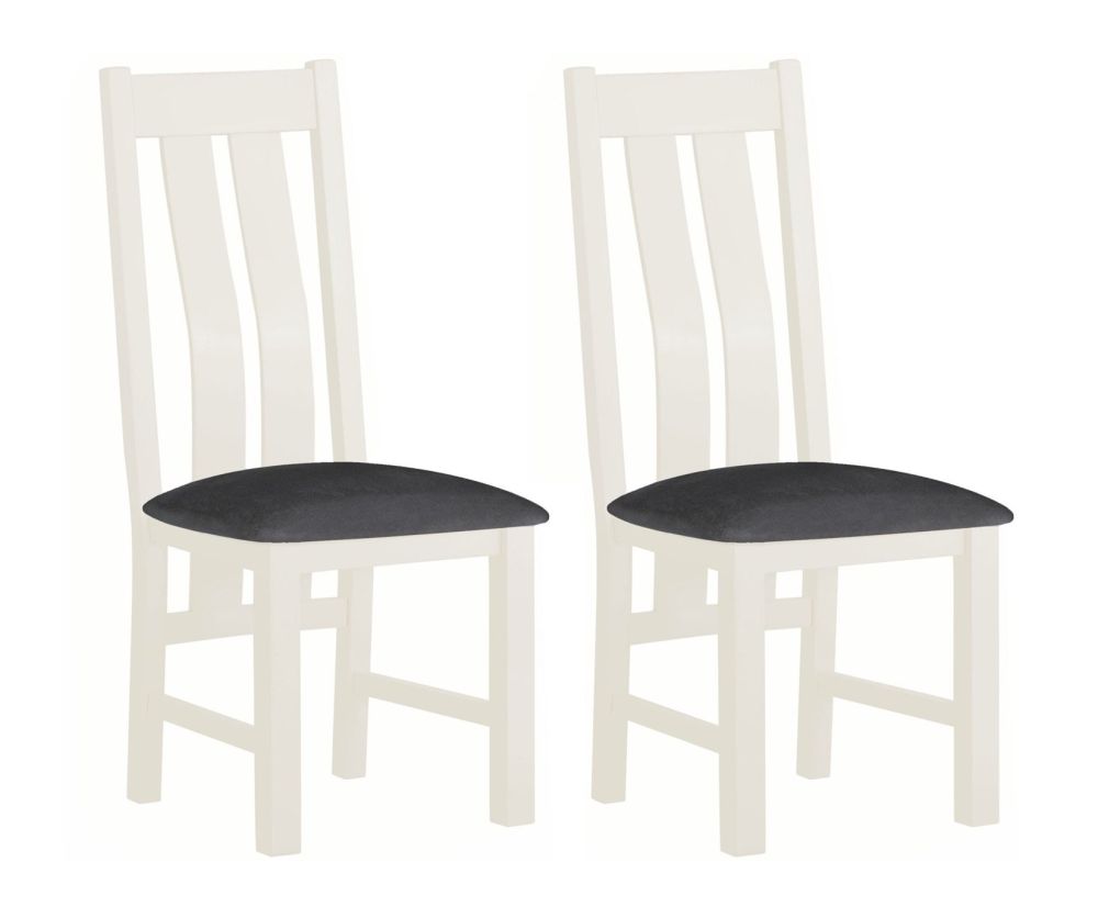 Classic Furniture Portland White Finish Dining Chair in Pair