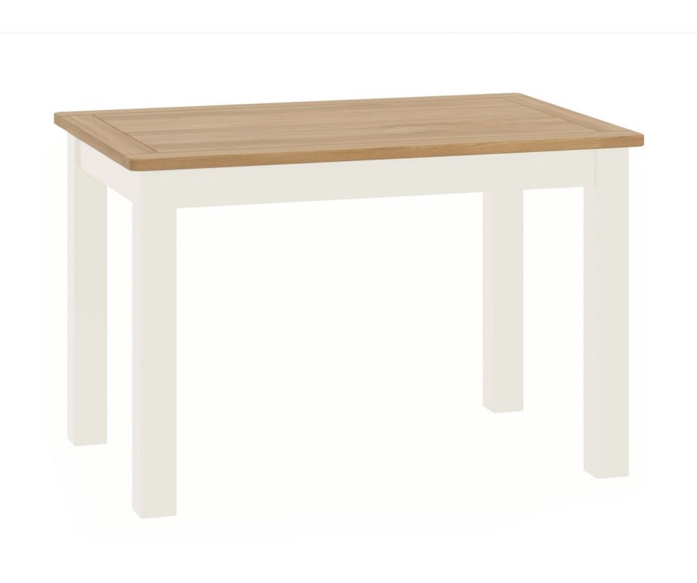Classic Furniture Portland White Finish Fixed Top Dining Table Only