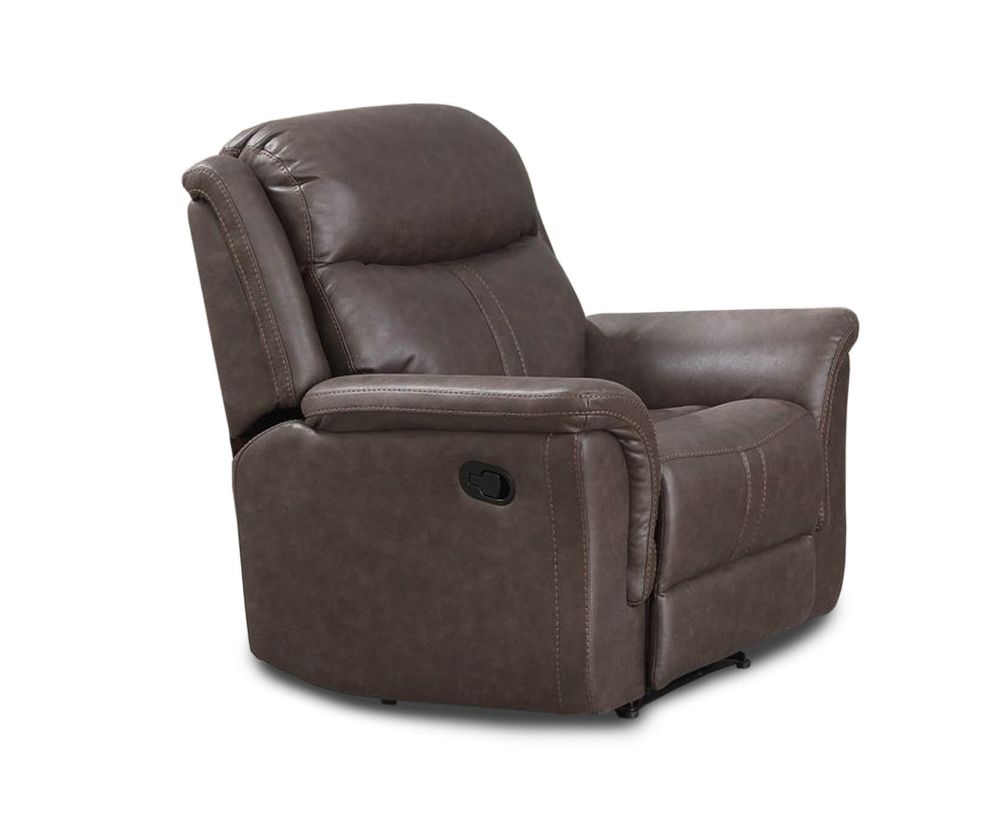 Annaghmore Portland Rustic Brown Fabric Armchair