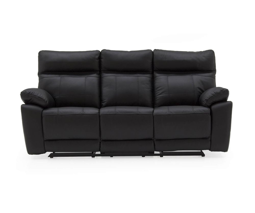 Vida Living Positano Recliner Black 3 Seater Sofa 