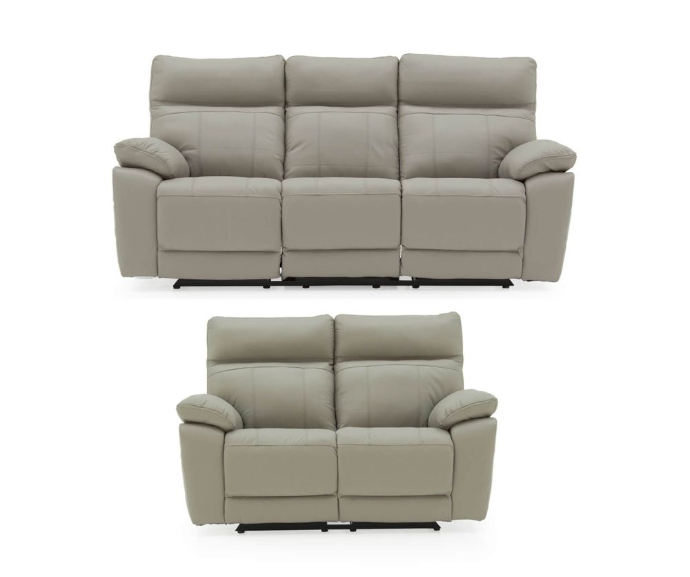 Vida Living Positano Recliner Grey 3+2 Sofa Set