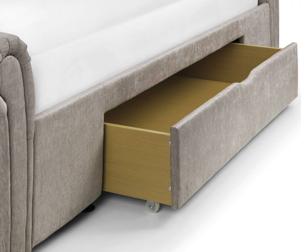 Julian Bowen Ravello Fabric Storage Bed with 2 Drawers