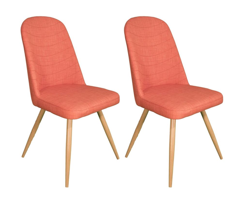 Classic Furniture Reya Orange Dining Chair in Pair