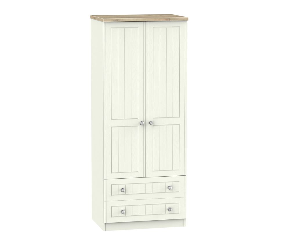 Welcome Furniture Rome 2ft6in 2 Drawer Wardrobe