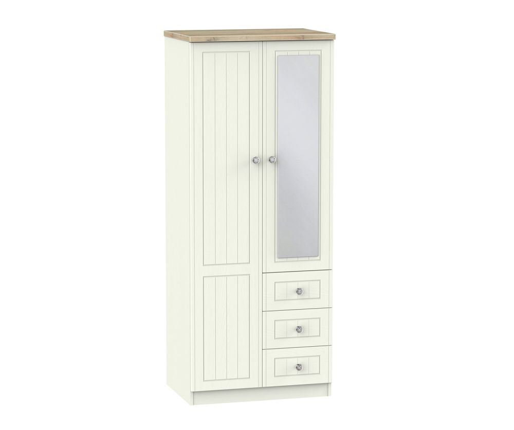 Welcome Furniture Rome 2ft6in Combi Wardrobe