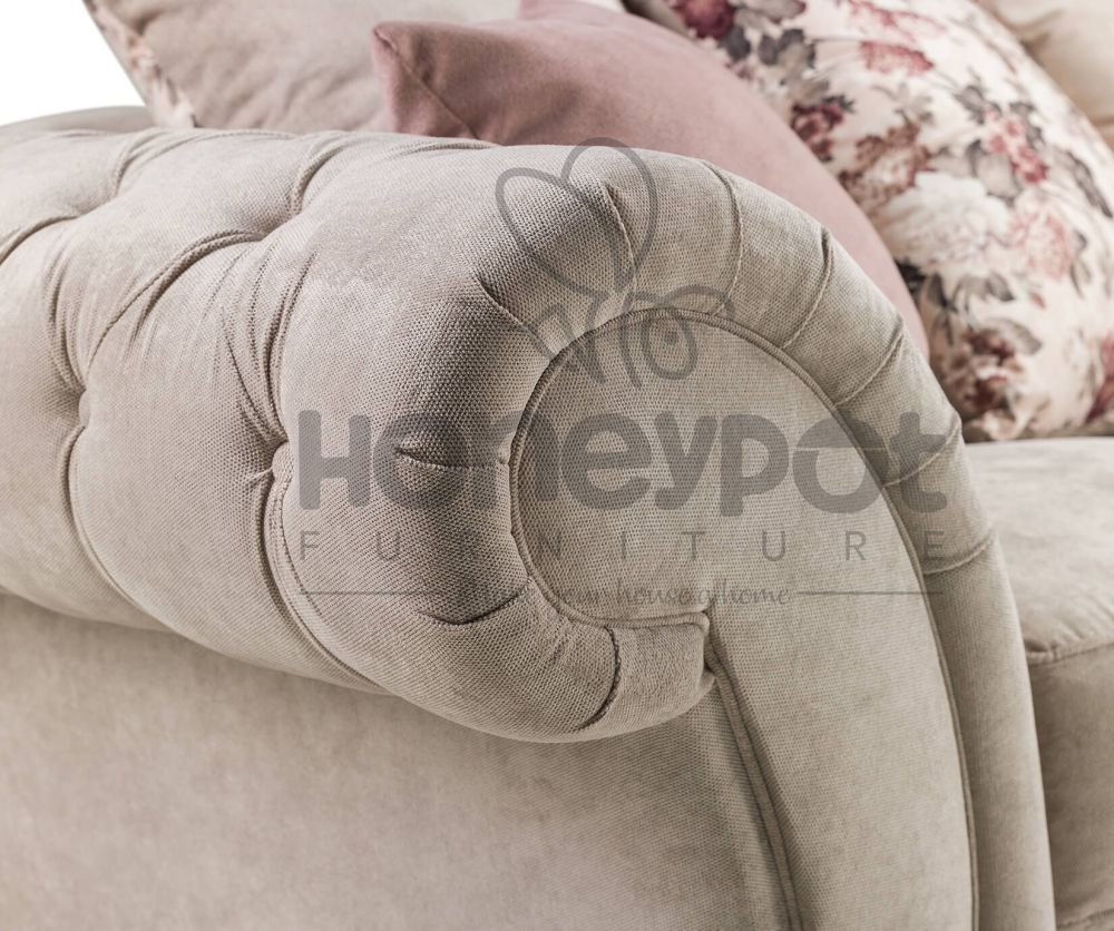 Roma Chesterfield Fabric Armchair