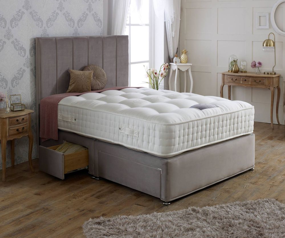 Dura Beds Royal Crown Natural 1000 Pocket Divan Bed Set