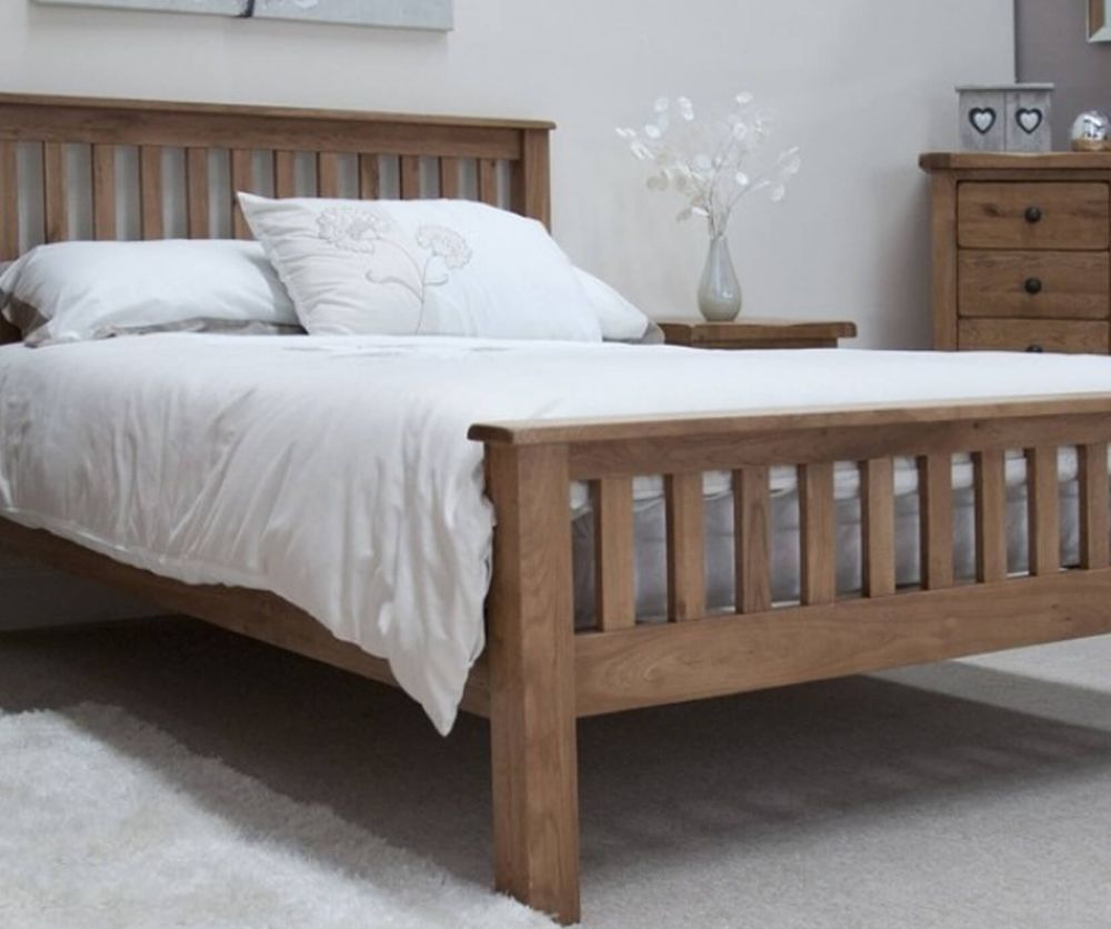 Homestyle GB Rustic Oak Bed Frame