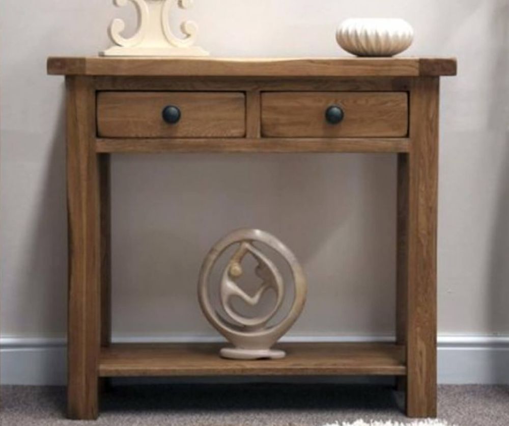 Homestyle GB Rustic Oak Console Table