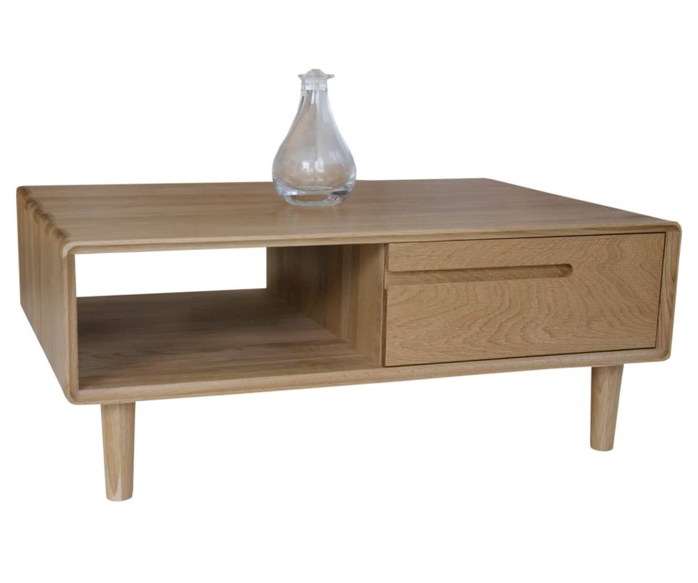 Homestyle GB Scandic Solid Oak 3x2 Coffee Table