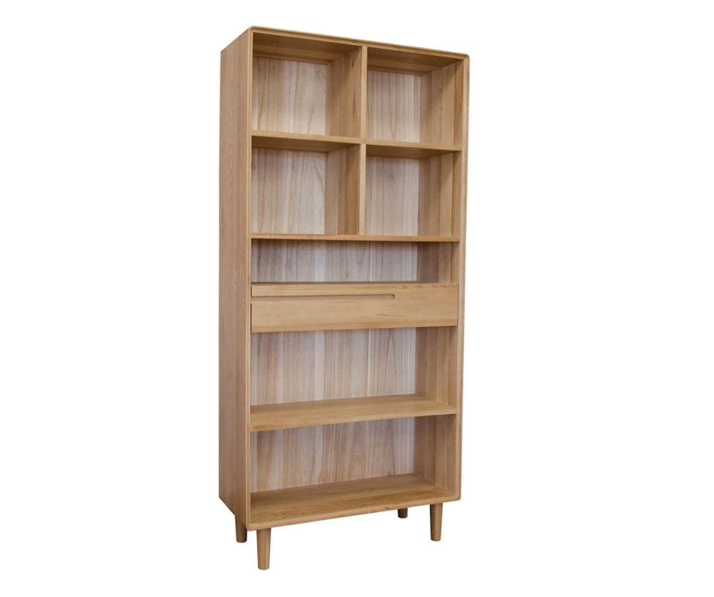 Homestyle GB Scandic Solid Oak Large Bookcase