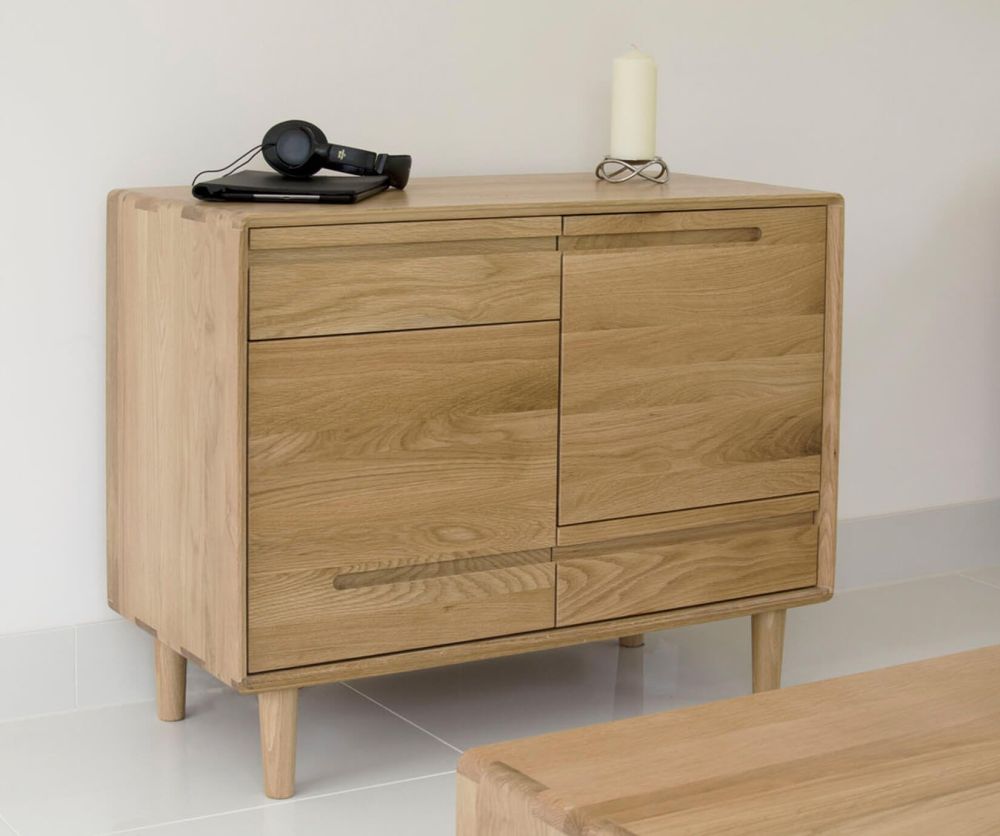 Homestyle GB Scandic Solid Oak Small Sideboard