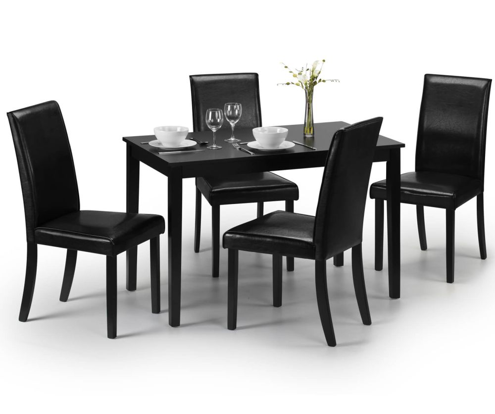 Julian Bowen Hudson Dining Table with 4 Chair
