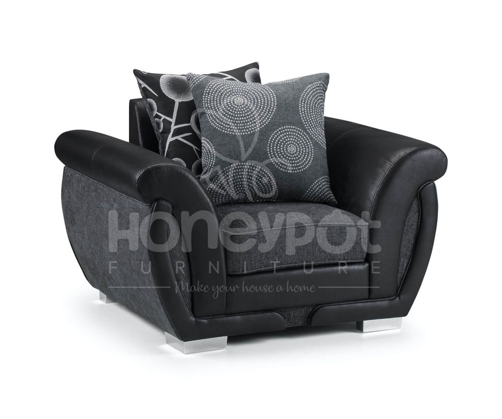 Shannon Grey and Black Armchair