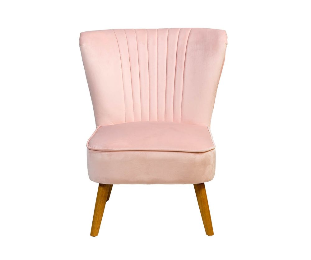 Kyoto Furniture Shell Blush Pink Accent Chair