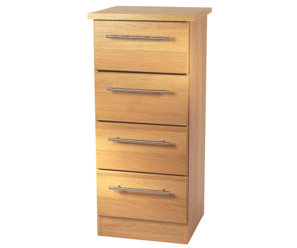 Welcome Furniture Sherwood Wooden 4 Drawer Locker