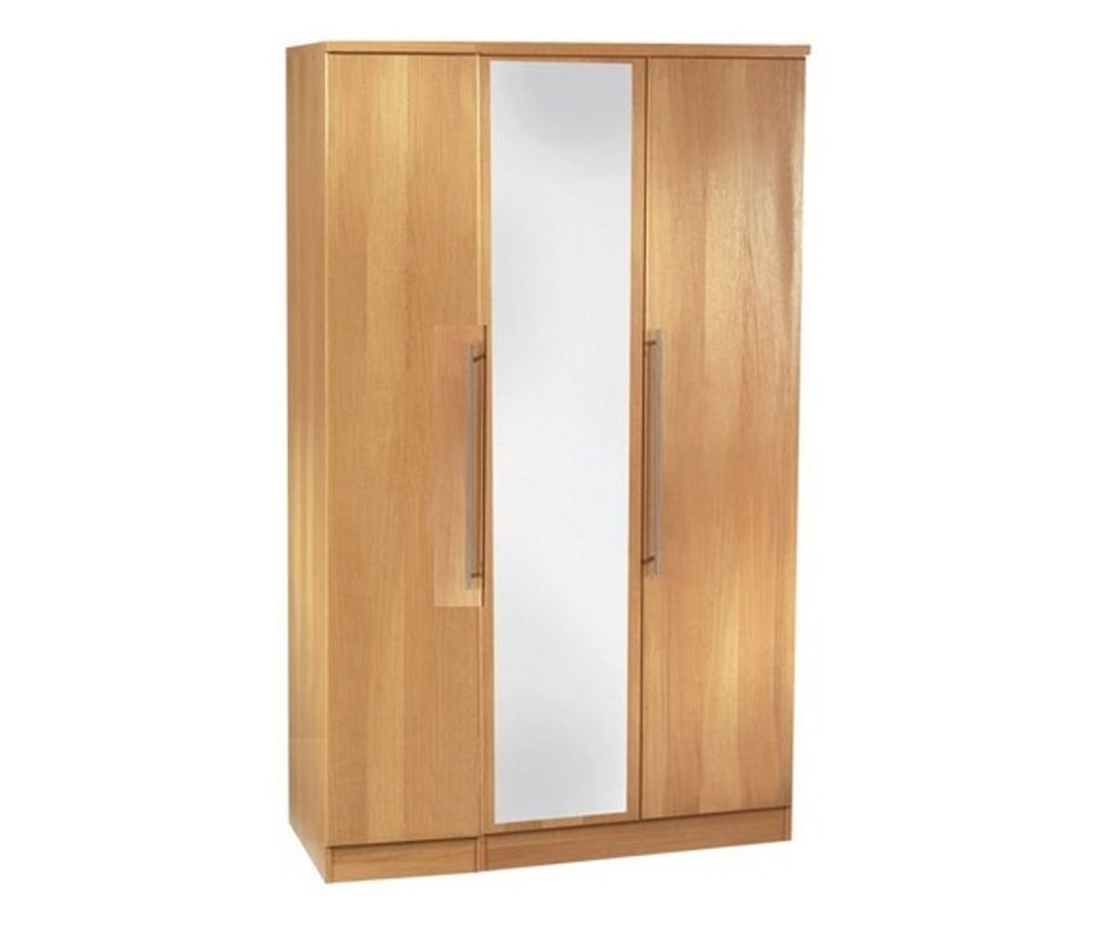 Welcome Furniture Sherwood Tall Triple Wardrobe with Mirror