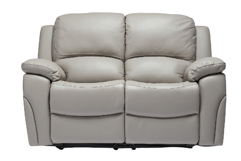 Sienna Pearl Grey Leather Manual Recliner 3+2 Sofa Set