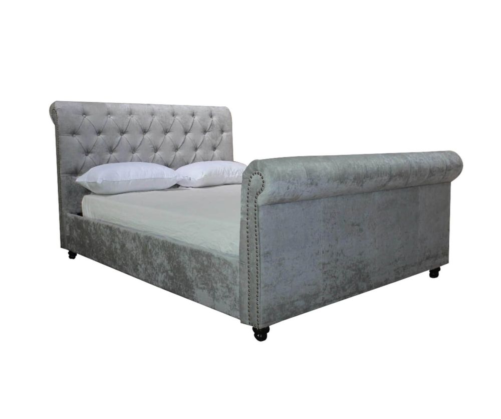 Artisan 1134 Silver Fabric Bed Frame