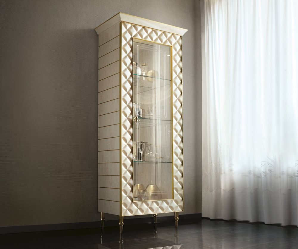Arredoclassic Sipario Italian 1 Door Display Cabinet