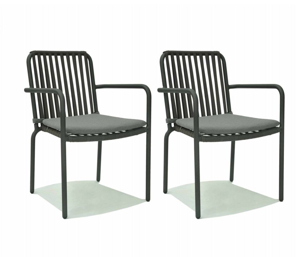 Skyline Design Trinity Carbon Dining Chair in Pair