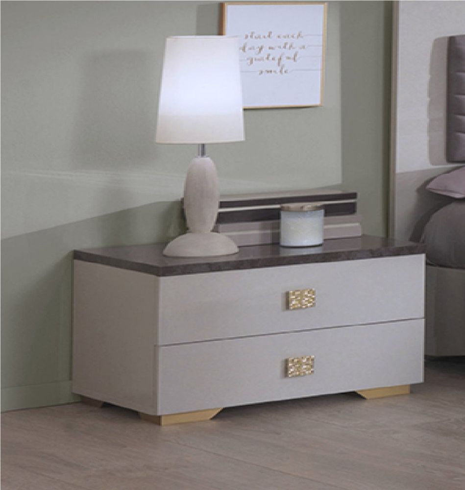 SM Italia Ruby 2 Drawer Bedside Table