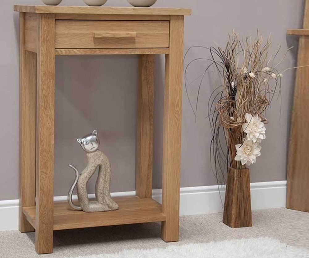 Homestyle GB Opus Oak Small Console Table