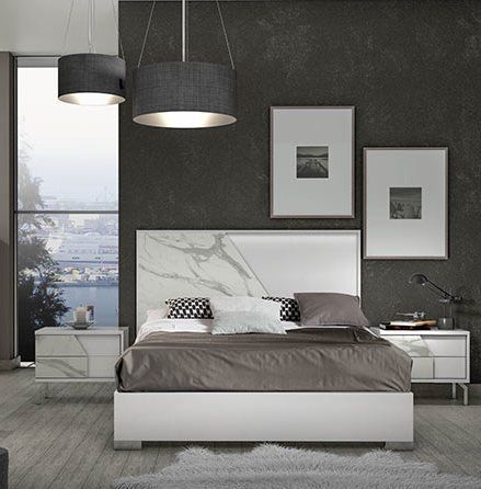 Tuttomobili Sofia White Italian Bedroom Set 