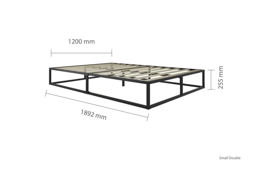 Birlea Furniture Soho Black Metal Platform Bed Frame