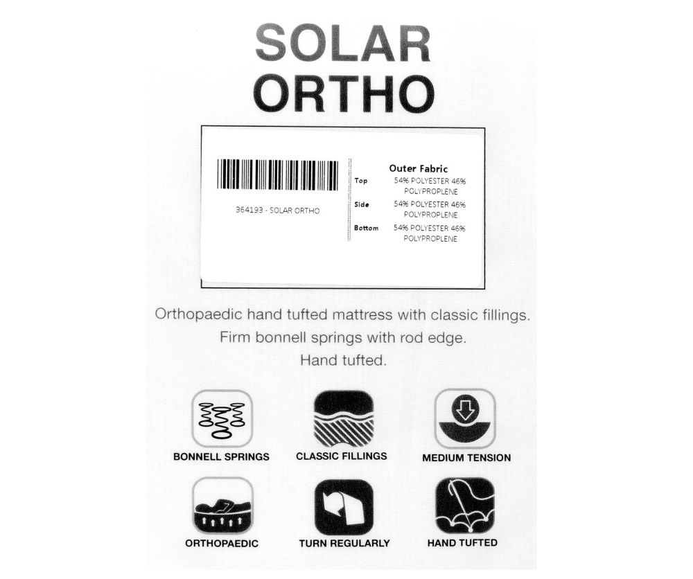 Seconique Solar Ivory Mattress