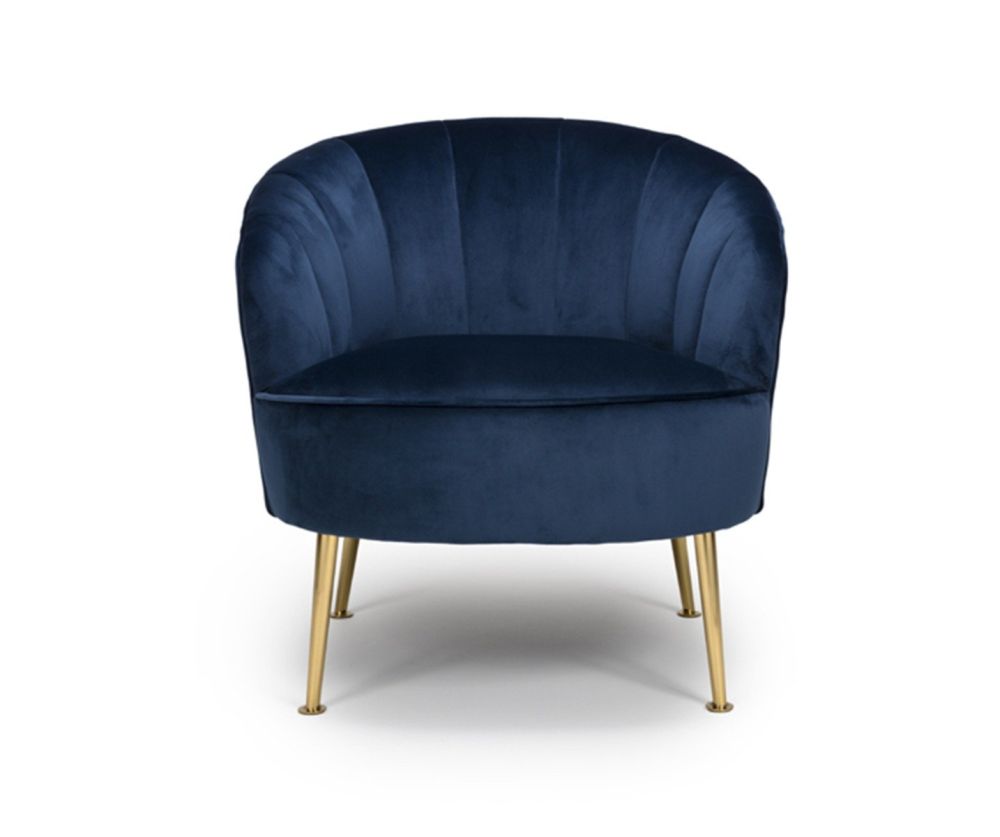 Furniture Link Stella Navy Fabric Accent Chair