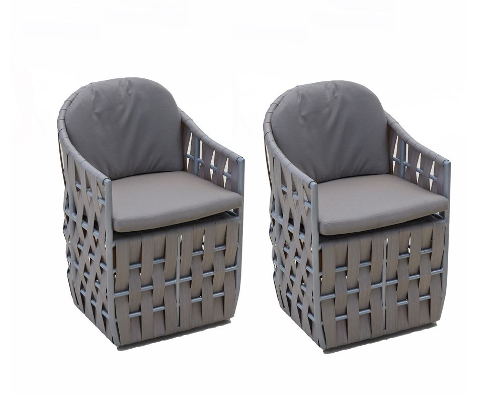 Skyline Design Strips Dining Chair in Pair