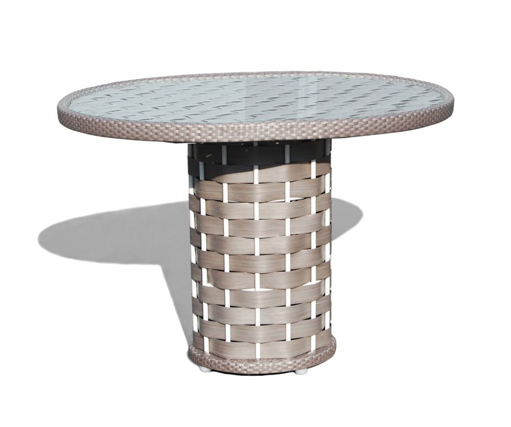Skyline Design Strips Round 4 Seater Dining Table Only