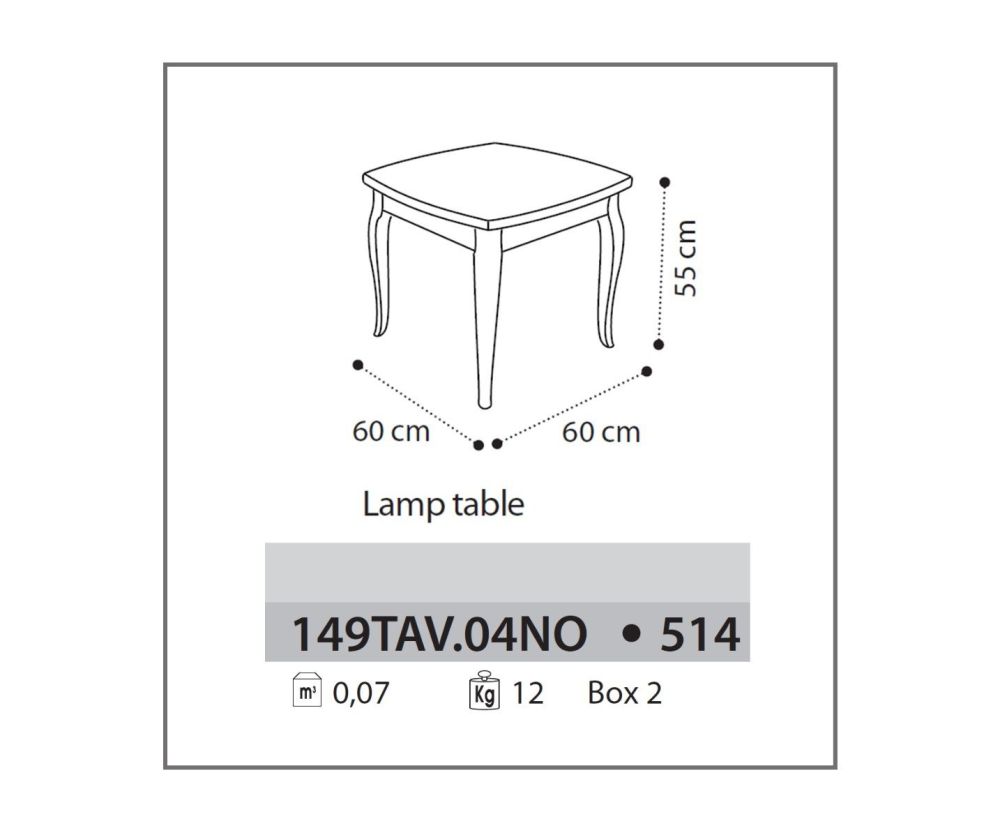 Camel Group Fantasia Walnut Lamp Table